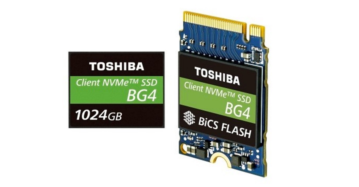 Toshiba Memory unveils 1TB PCIe Gen3 x4L SSDs