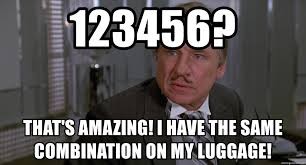 Image result for space balls luggage combination