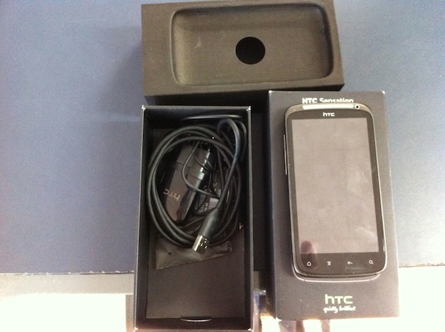 Phone with box and accessories