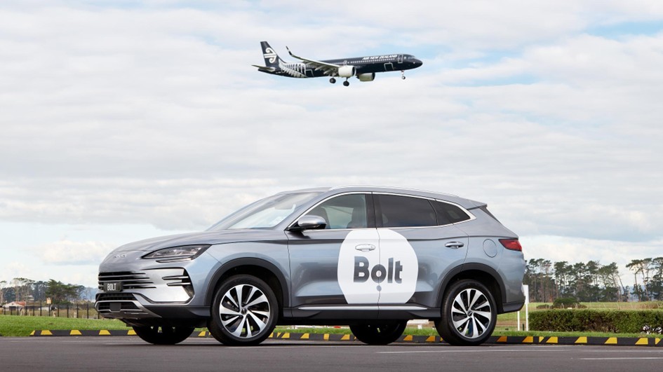 Bolt Launches Scheduled Rides and Flight Tracking at Auckland Airport