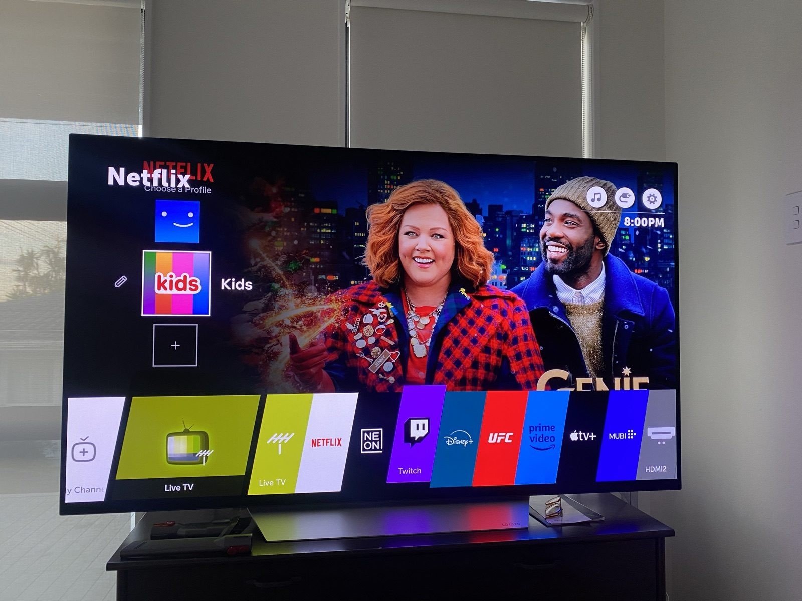 LG 65" OLED 4K HDR Smart TV - Front view