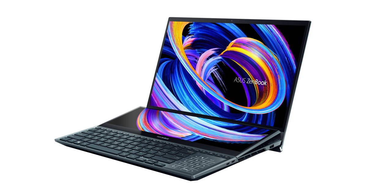 ASUS announces latest ZenBook two-screen models and tilting ScreenPad Plus