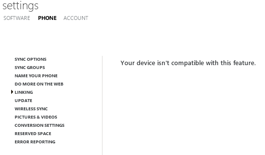 HTC Trophy on VF