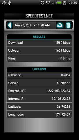 XT Network on the Sensation from my desk at work. 