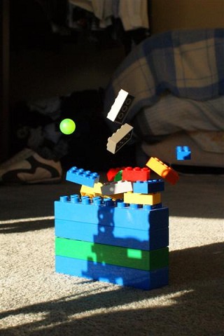 Shooting down the wall