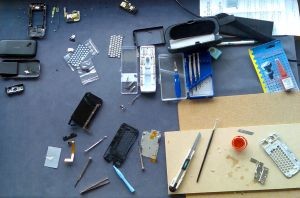 My workbench for the G1 rebuild