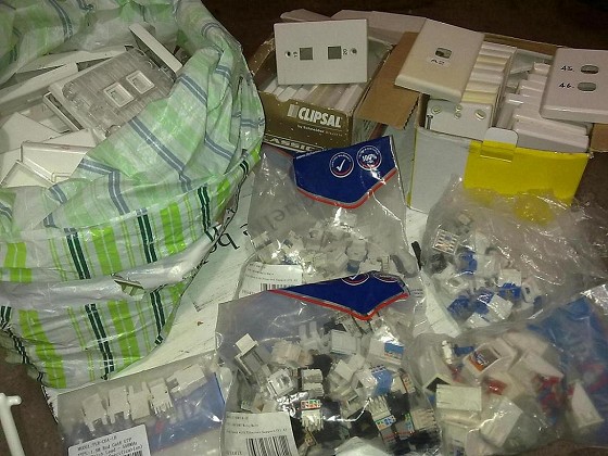 used jacks and flush plates