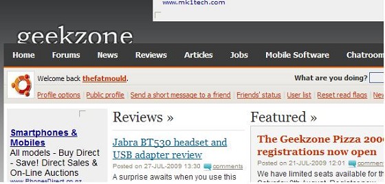 Geekzon Header Fault