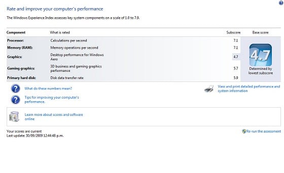 win7 on quad core intel