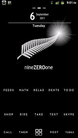 Home Screen Vertical - Grey Silver Fern with Flare
