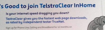 Relevant part of TelstraClear Promo