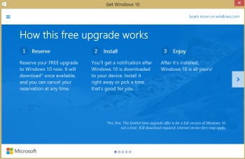 Windows 10 available as a free upgrade on 29th July